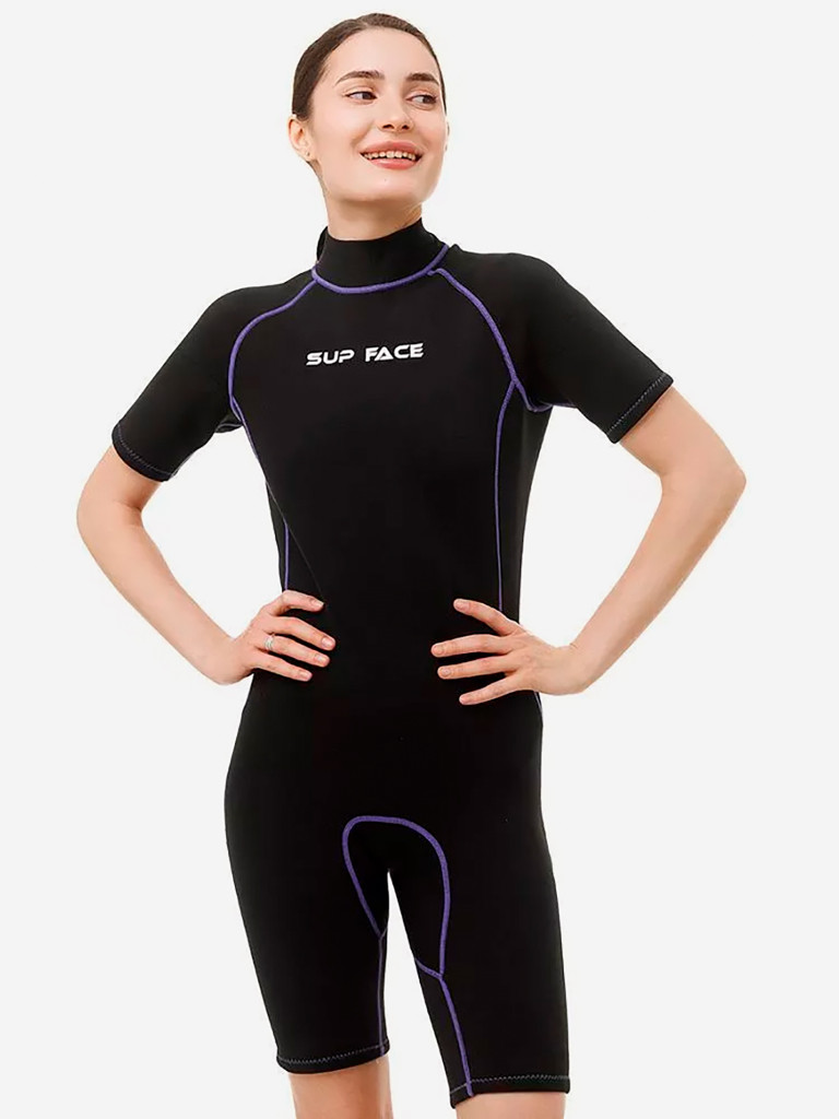 Костюм неопреновый женский SUP face 2,5 мм, короткий