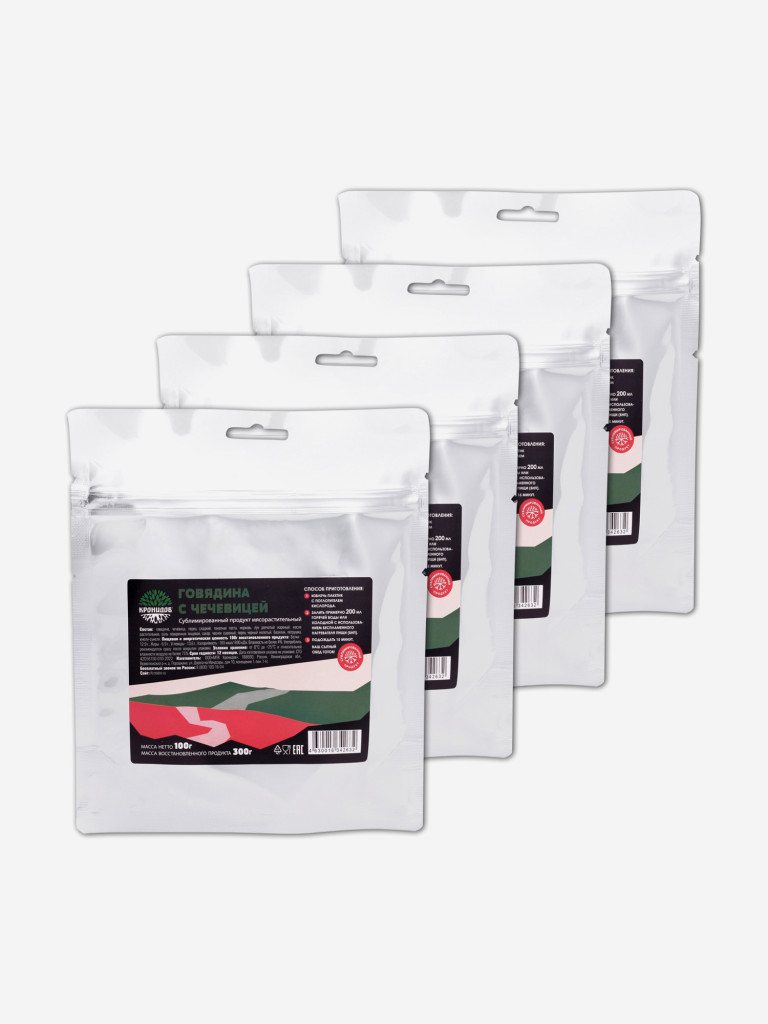 Сублимат Говядина с чечевицей (Кронидов) 100гр. 4шт.