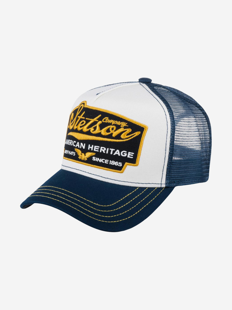 Бейсболка с сеточкой STETSON 7751103 TRUCKER CAP AMERICAN HERITAGE (синий)