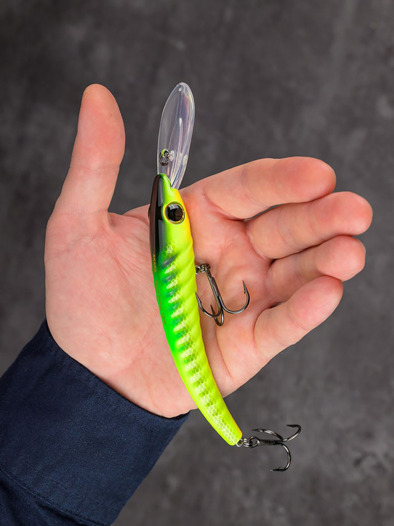 Воблер Akara Deep Snoop 120F минноу плавающий для троллинга на щуку, судака, сома 21гр A303