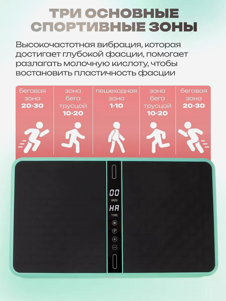 Виброплатформа для похудения Fitnesslive модель 104 цвет голубой