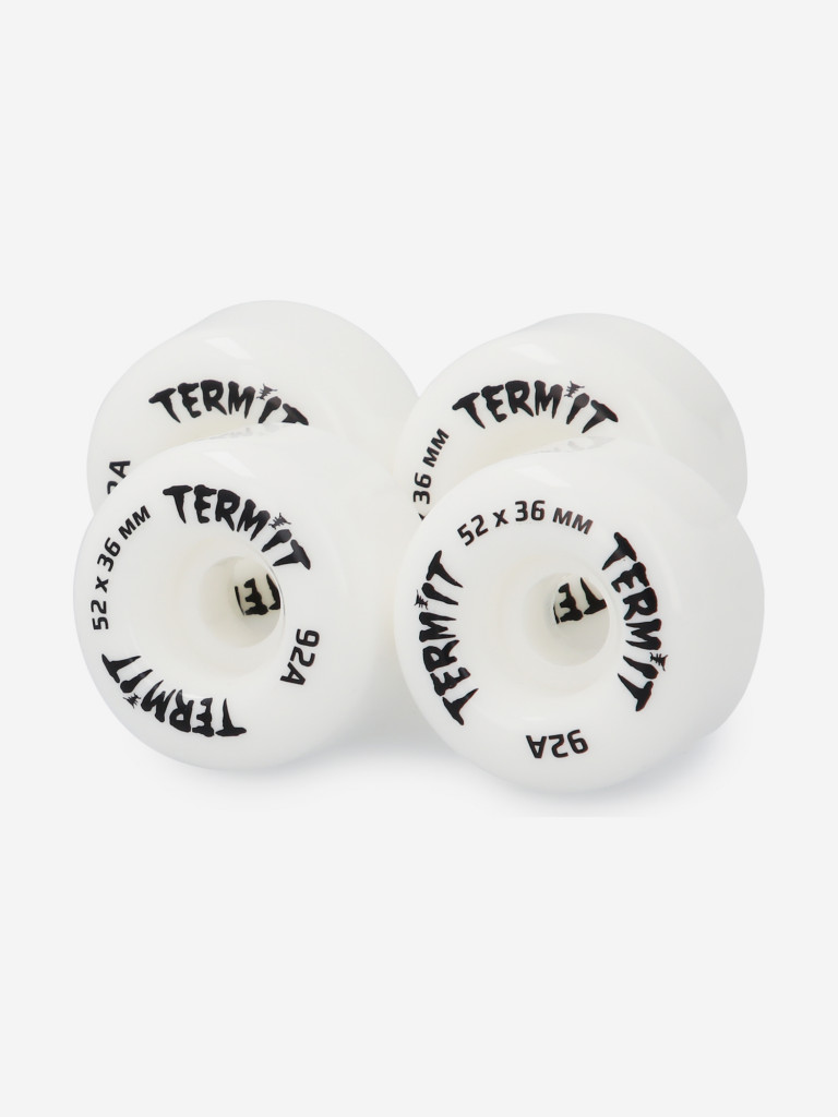 Набор колес для скейтборда Termit, 52 мм, 92А, 4 шт. белый цвет — купить за 1199 руб., отзывы в интернет-магазине Спортмастер