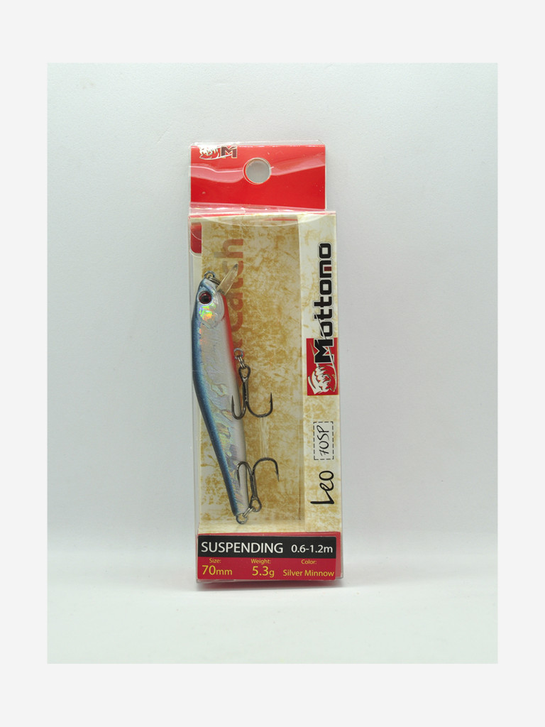 Воблер Mottomo Leo 70SP 5,3g Silver Minnow