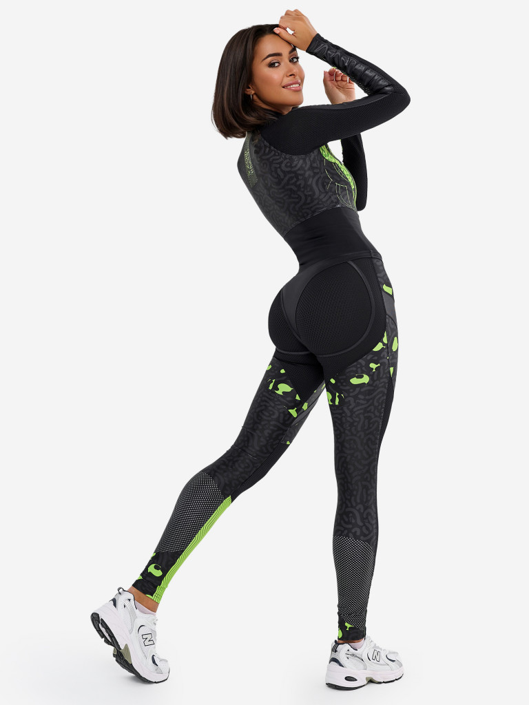 Комбинезон женский спортивный Bona Fide ComeBase Run Like Gepard "Lime"
