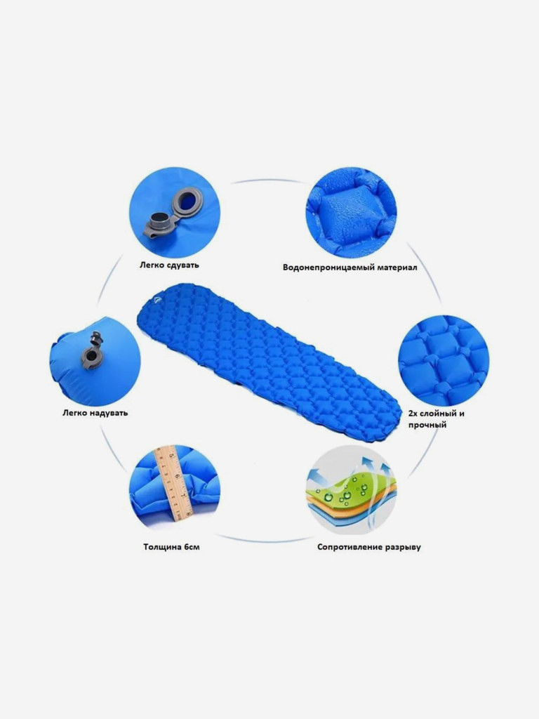 Надувной матрас Widesea синий