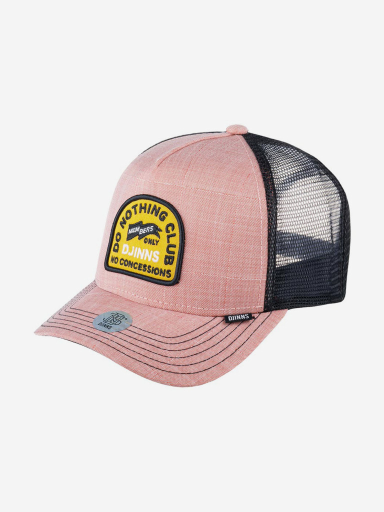 Бейсболка с сеточкой DJINNS HFT Cap DNC Ox-Diamond (розовый)