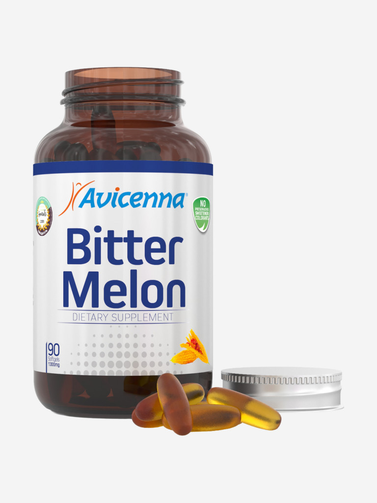 Жиросжигатель Avicenna® Момордика Харанция (Горькая дыня) для нормализации уровня сахара и метаболизма, 90 капсул