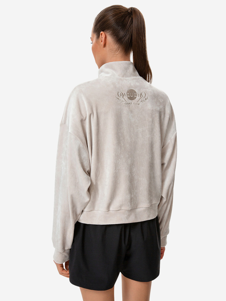 Толстовка женская RAQUETA SPORT на молнии Marshmallow, Perla