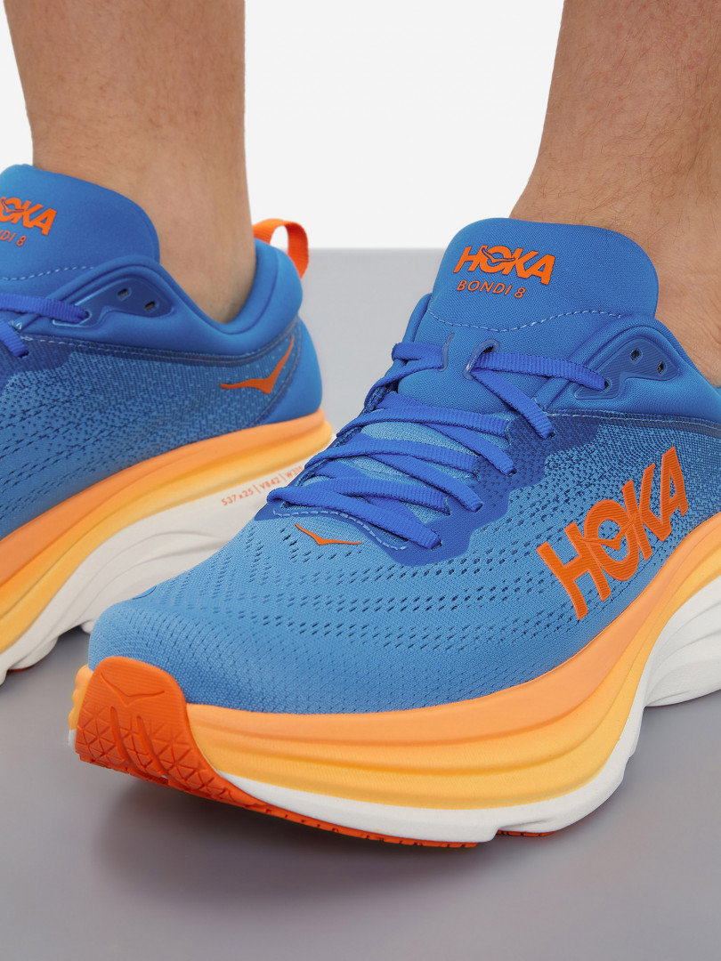 фото Кроссовки мужские hoka one one bondi 8, голубой