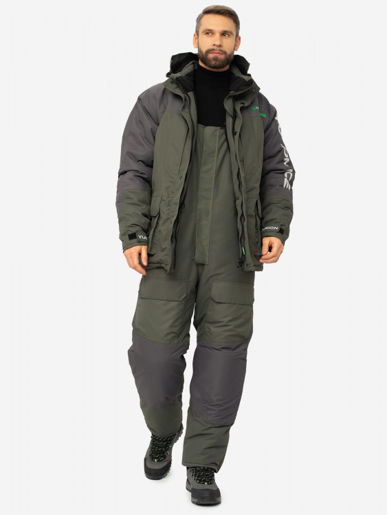 Костюм мужской Huntsman Yukon Ice зимний ветровлагозащитный из ткани Cat's eye для охоты и рыбалки