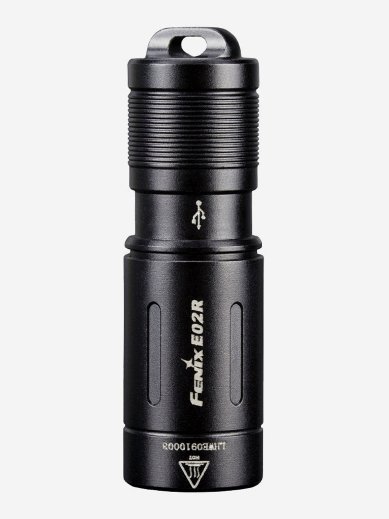 Фонарь Fenix E02R, черный