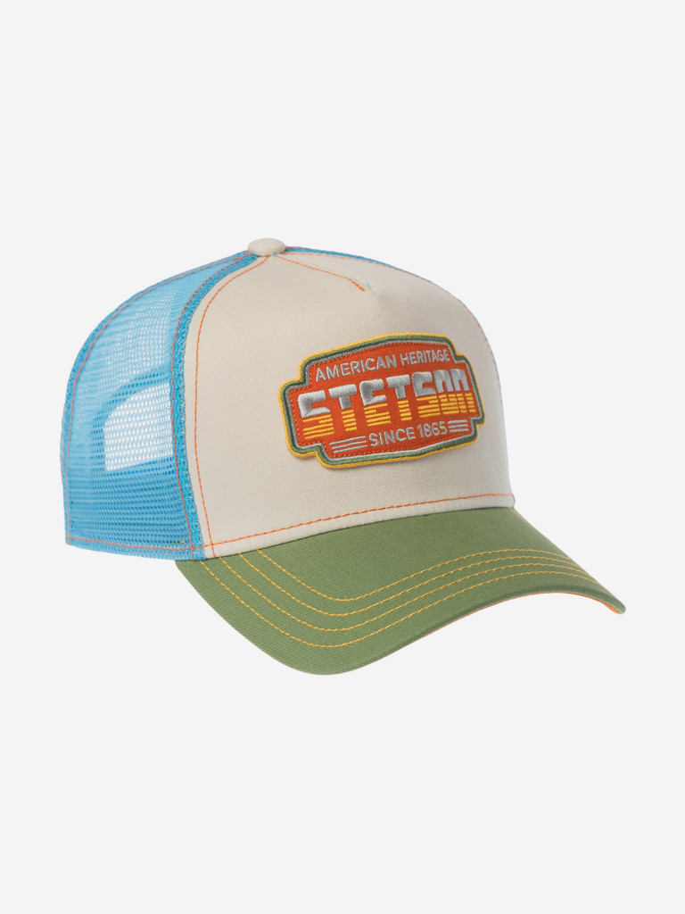 Бейсболка с сеточкой STETSON 7741102 TRUCKER CAP LIGHTNING (бежевый)