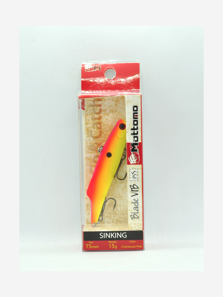 Воблер Mottomo Blade VIB 75S 15g Chartreuse Pink
