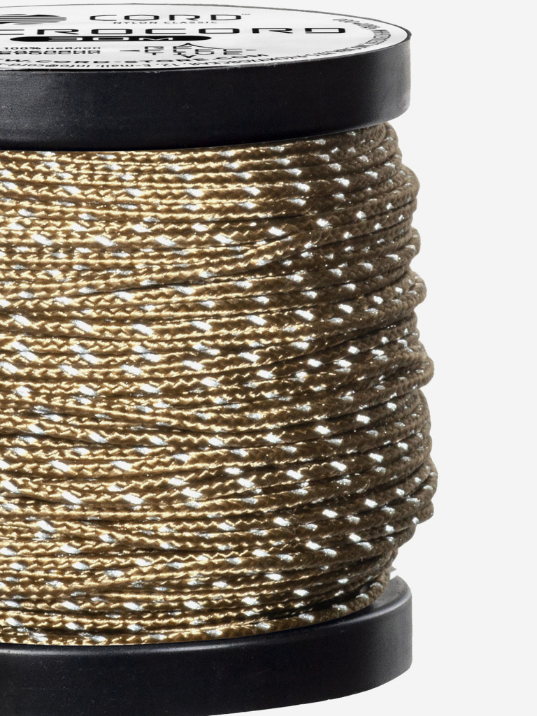 Микрокорд CORD катушка 10м светоотражающий (tan)