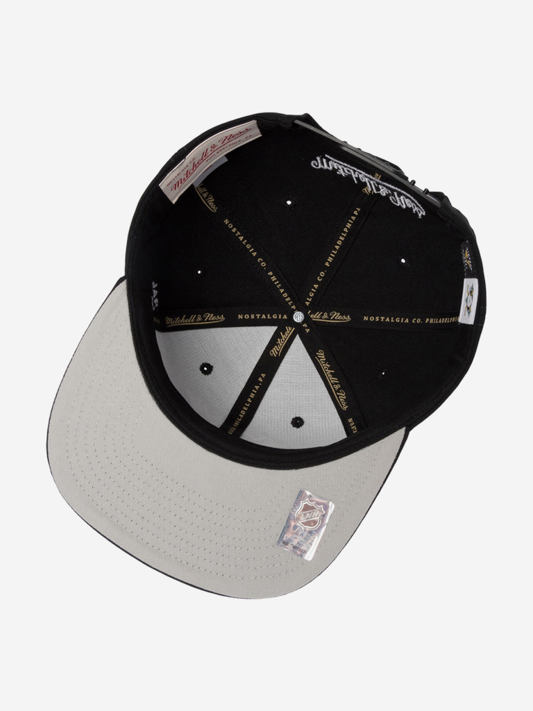 Бейсболка с прямым козырьком MITCHELL NESS HS12816-ADUBLCK Anaheim Ducks NHL