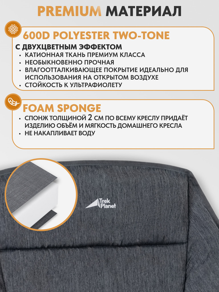 Большое кемпинговое кресло Trek Planet Levanto