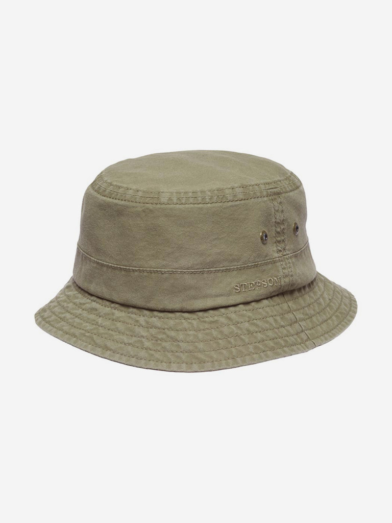 Панама STETSON 1811101 BUCKET DELAVE (оливковый)