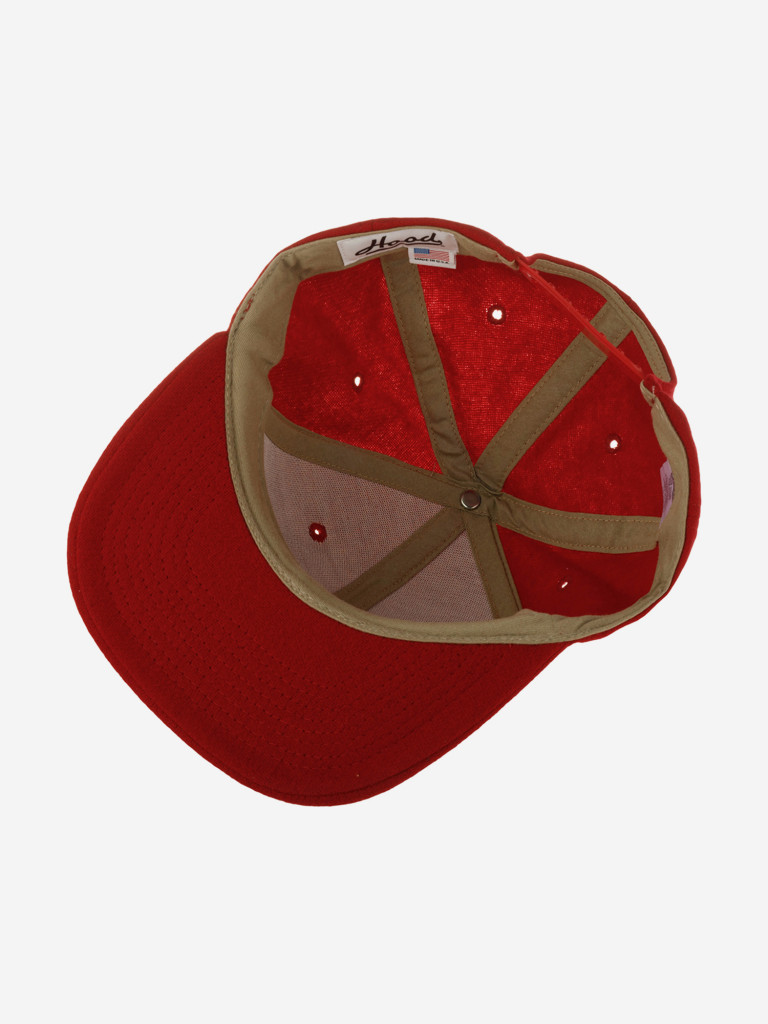 Бейсболка с прямым козырьком HOOD 100-MWL005-MI010-CM Detroit IV (красный)