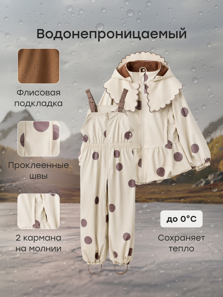 Комплект дождевик и полукомбинезон HAPPY BABY