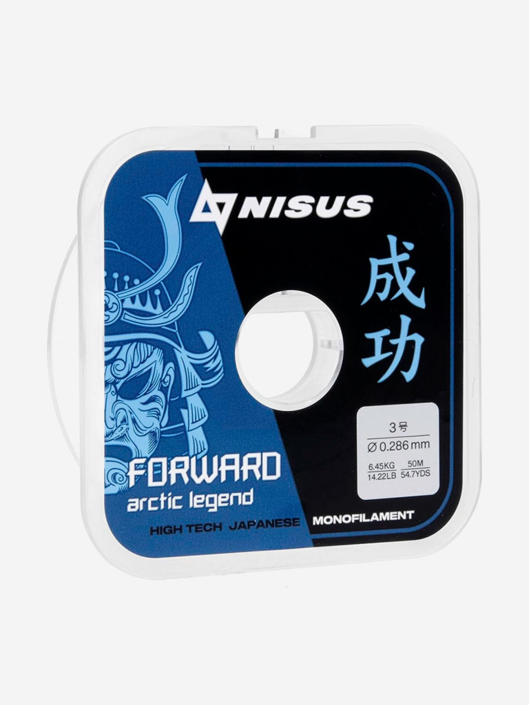 Леска для рыбалки Nisus FORWARD ARCTIC LEGEND Nylon 0,286мм, 50м, 6,45кг, прозрачный