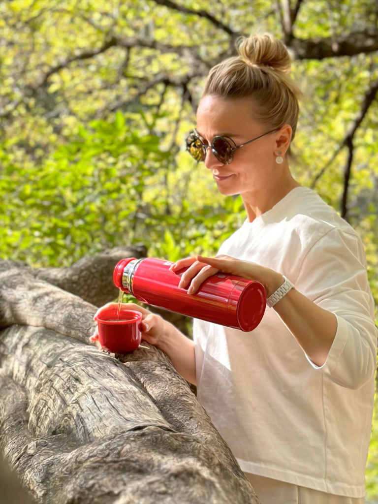 Термос для напитков Биосталь Flër 750 мл, пробка с кнопкой