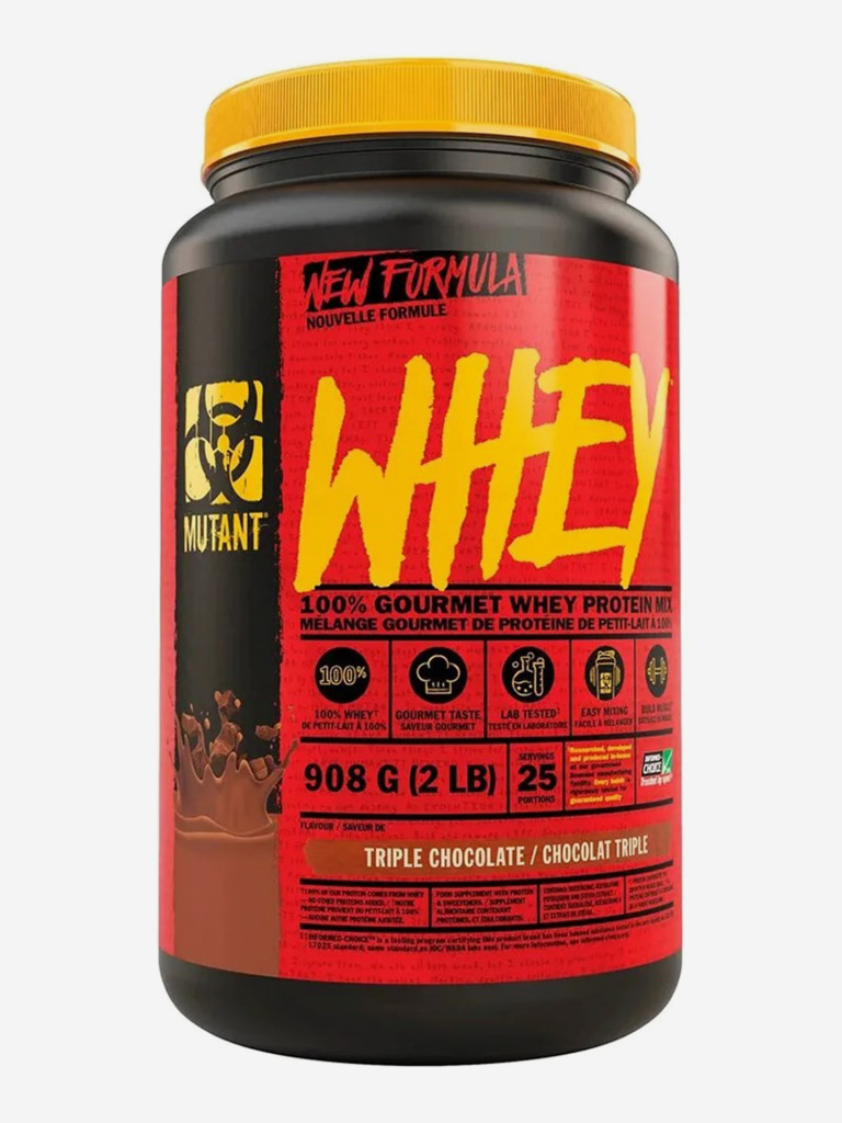 Протеин Mutant Whey банка тройной шоколад 908 г.