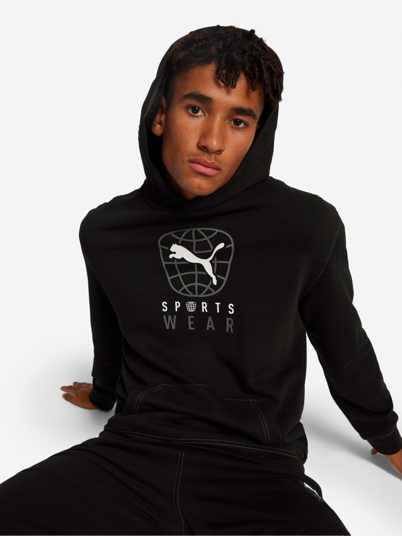 фото Худи мужская puma, черный