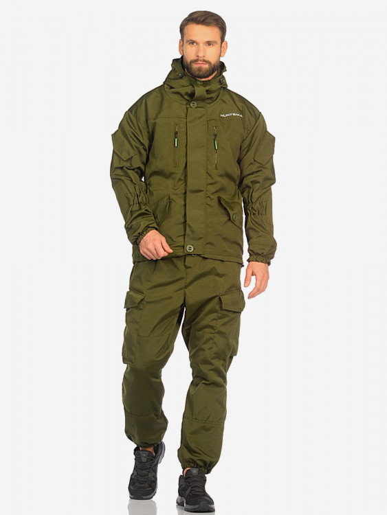 Костюм мужской Huntsman Горка-5 демисезонный ветровлагозащитный из смесовой ткани рипстоп для охоты и рыбалки