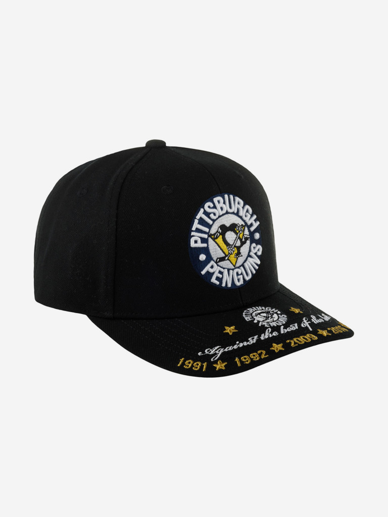 Бейсболка MITCHELL NESS HHSS6565-PPEYYPPPBLCK Pittsburgh Penguins NHL (черный)