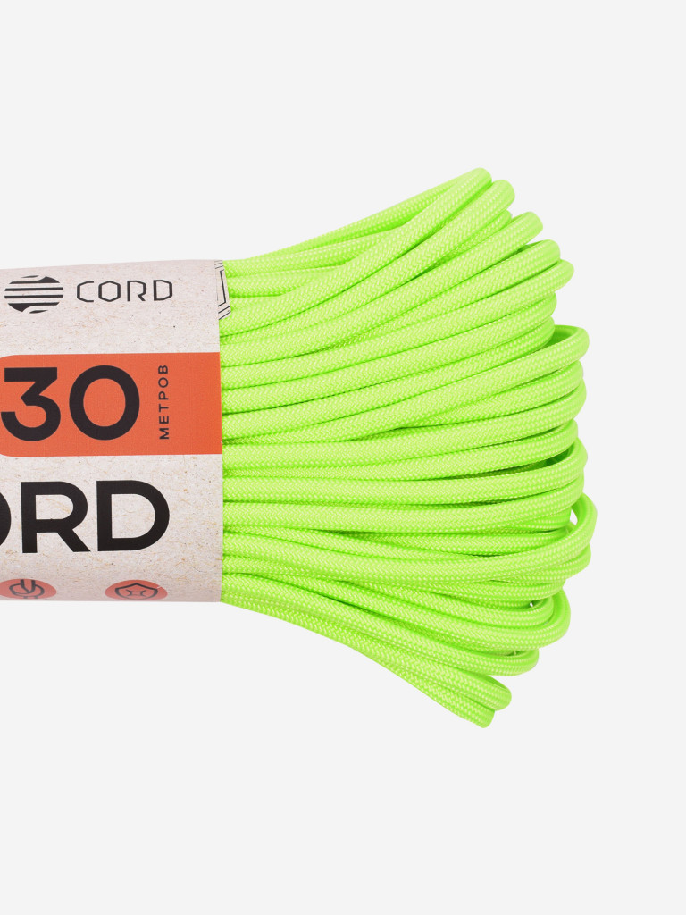 Паракорд 550 T-Gear x CORD nylon 30м (Neon Green)