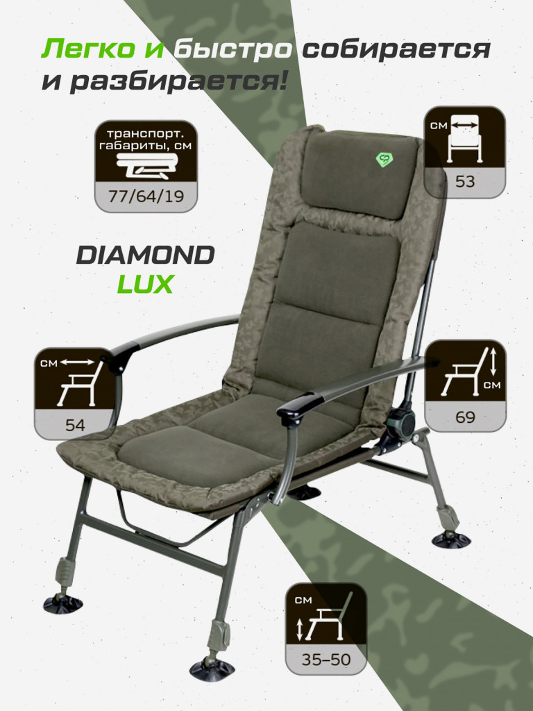 Кресло карповое CARP PRO Diamond Lux
