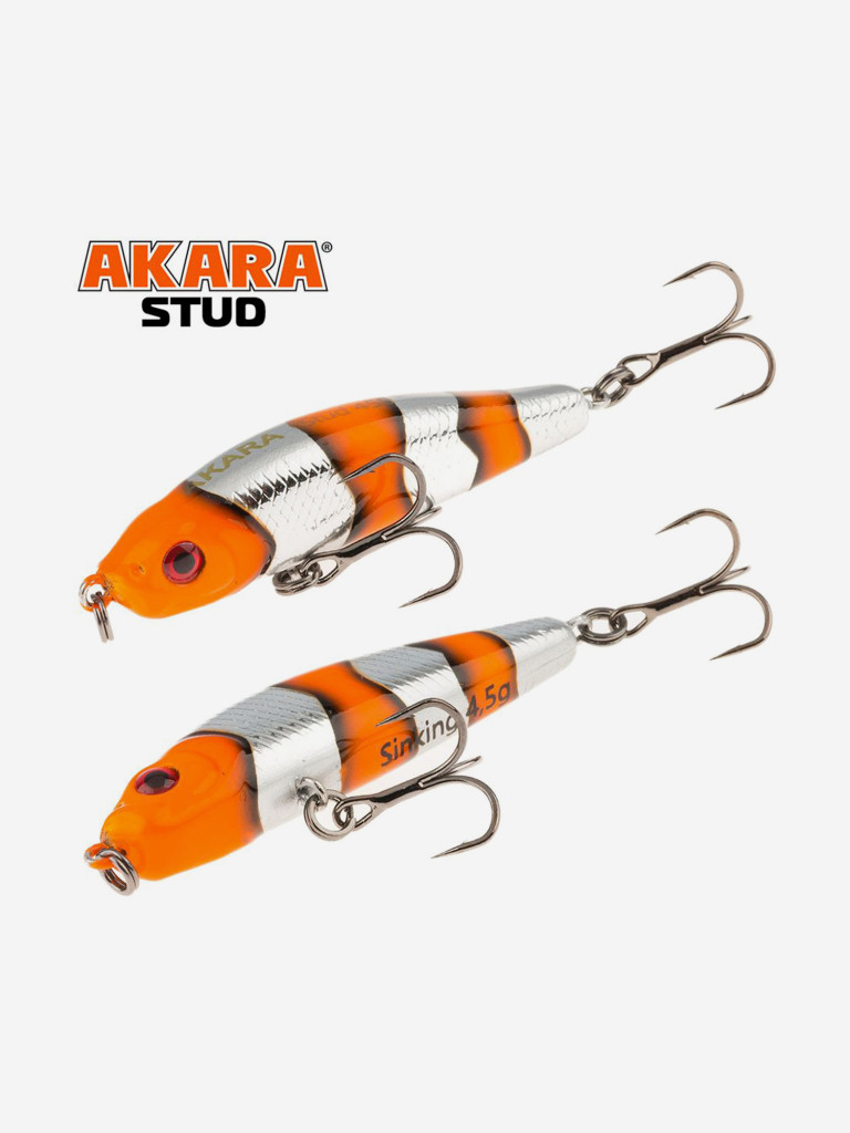 Воблер Akara Stud 45S стикбейт тонущий на окуня, жереха, язя 4,5гр A-71