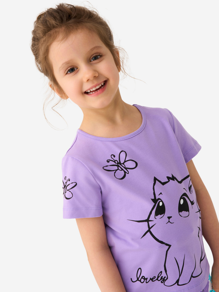 Футболка для девочки, 2 шт в комплекте PlayToday
