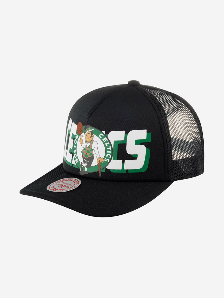 Бейсболка с сеточкой MITCHELL NESS HHSS5345-BCEYYPPPBLCK Boston Celtics NBA (черный)