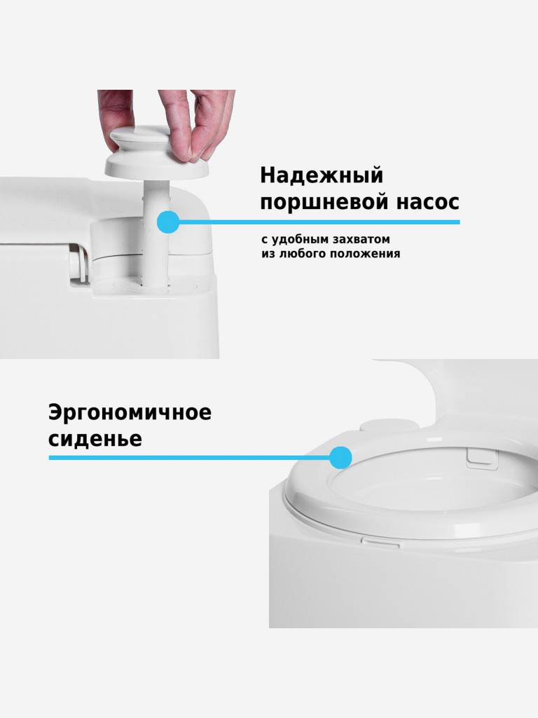 Биотуалет Lupmex 79112P 12л с индикатором с пробниками гранул