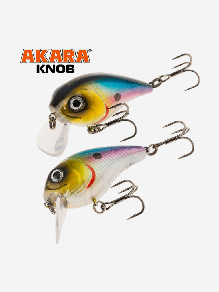 Воблер Akara Knob 38F кренк плавающий на голавля, язя, форель 4,5гр A-77