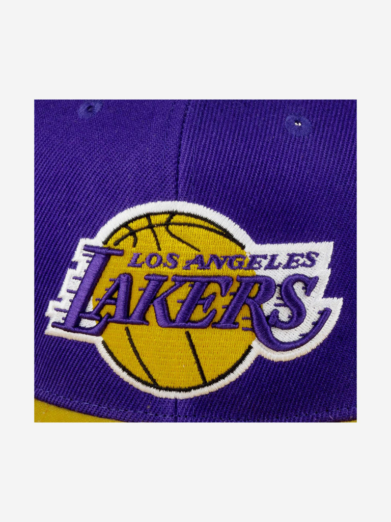 Бейсболка с прямым козырьком MITCHELL NESS 6HSSSH21270-LALPRGD Los Angeles Lakers NBA