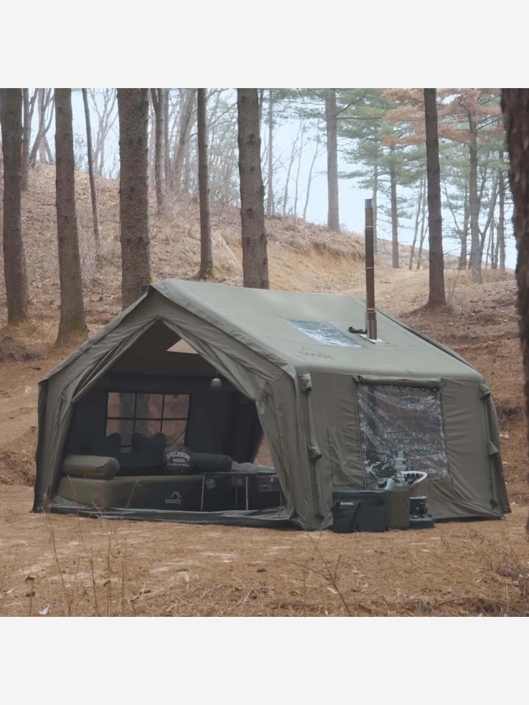 Надувная палатка Coody 10 Green 2–6 человек