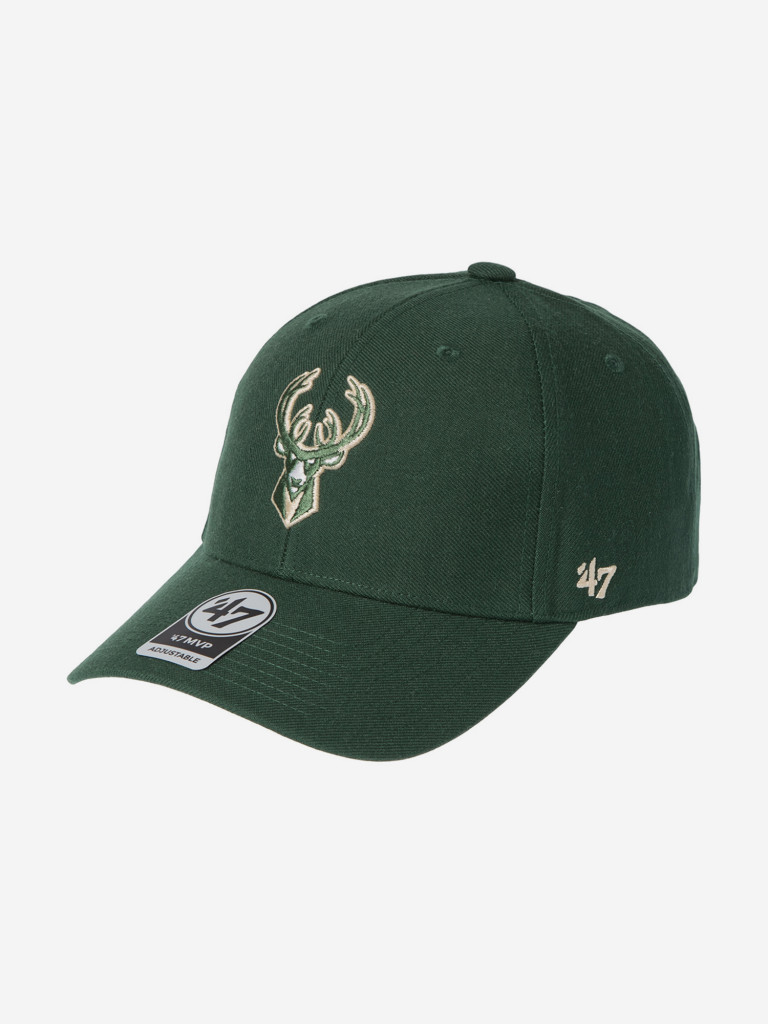 Бейсболка 47 BRAND K-MVP13WBV-DGA Milwaukee Bucks NBA (зеленый)