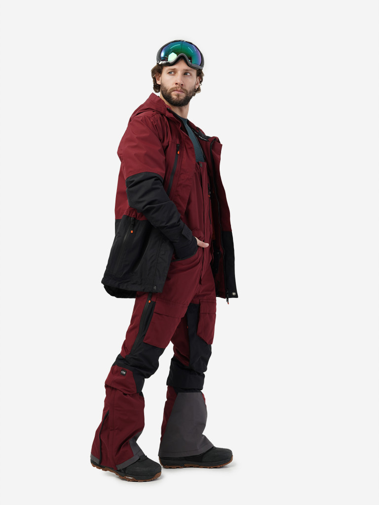 Куртка горнолыжная мужская Proton BURGUNDY black