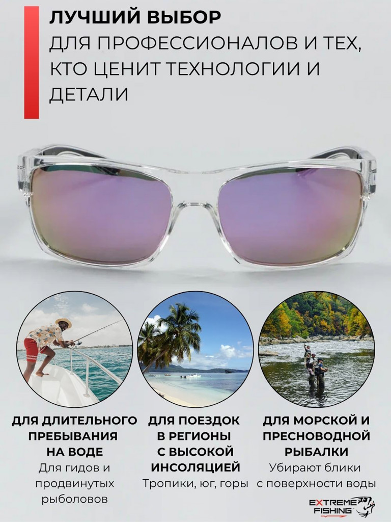 Очки поляризационные солнцезащитные Extreme Fishing Addiction ADD-323