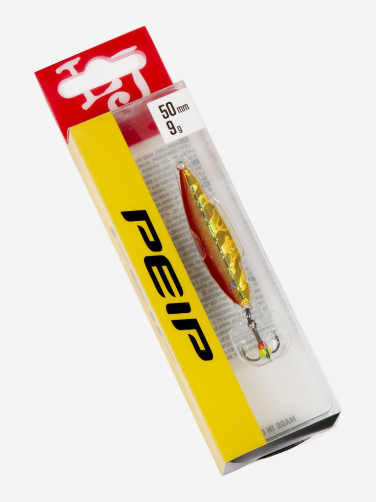 Блесна вертикальная зимняя Lucky John Peip 50мм RG блистер