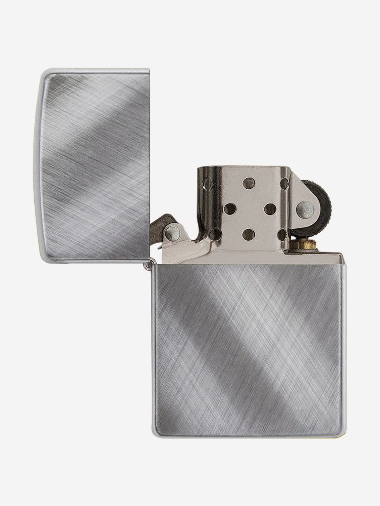 Зажигалка бензиновая ZIPPO 28182 Classic Diagonal Weave Brushed Chrome