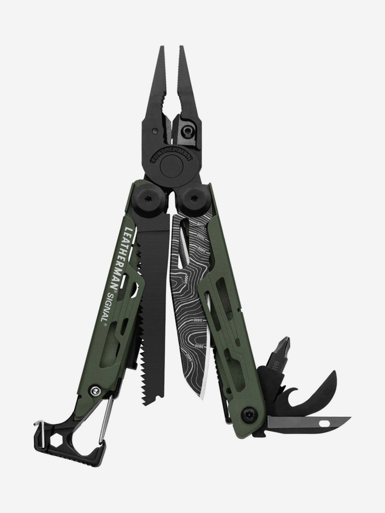 Мультиинструмент складной Leatherman Signal, 19 функций, чехол