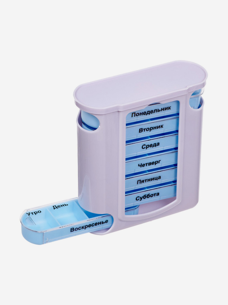 Контейнер для таблеток «НЕДЕЛЬКА», голубой