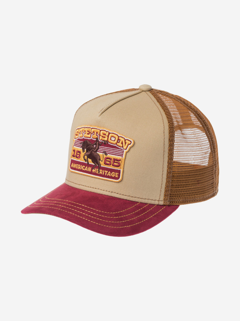 Бейсболка с сеточкой STETSON 7741104K TRUCKER CAP RODEO (бежевый)