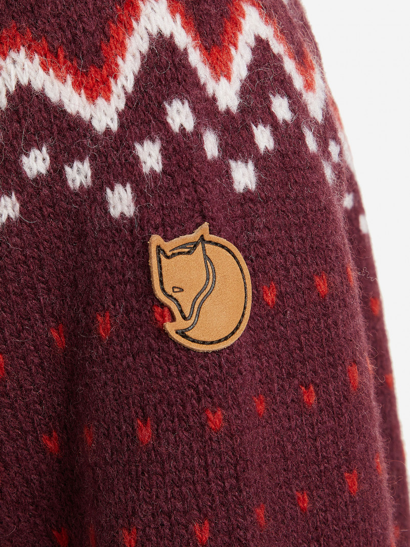 фото Джемпер женский fjallraven ovik knit, красный