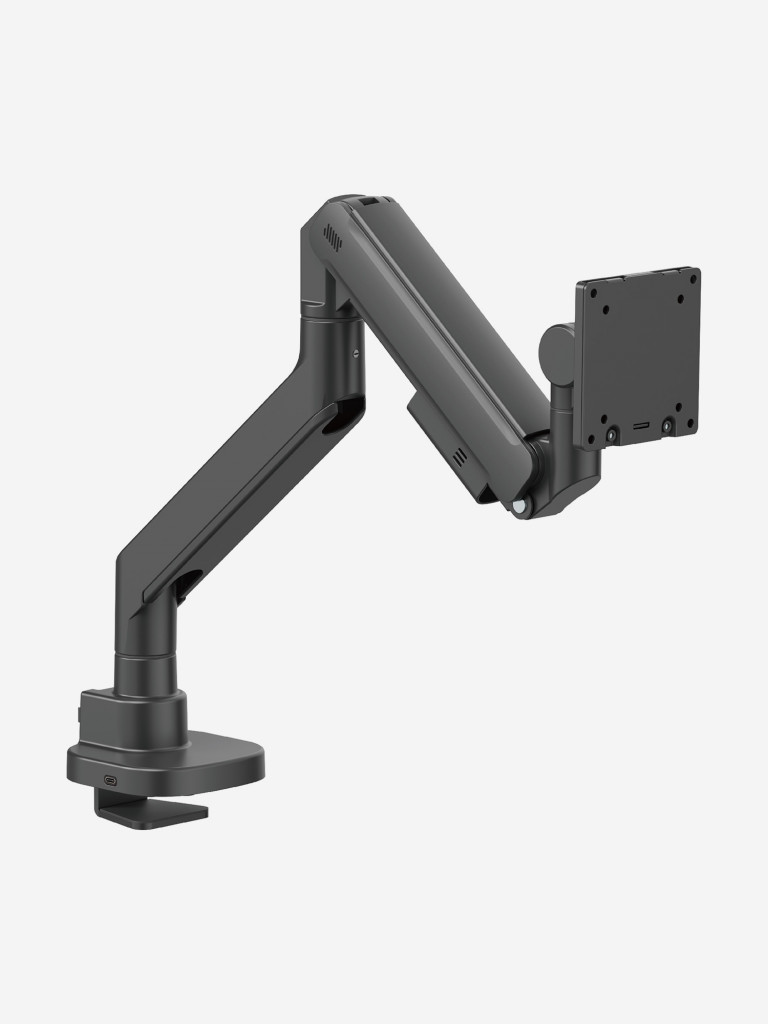 UNITEKI FMGT201BRD PRO LINE Кронштейн для монитора со струбциной системы газ лифт, поддерживающий большую нагрузку, диагональ 22-57" + адаптеры VESA