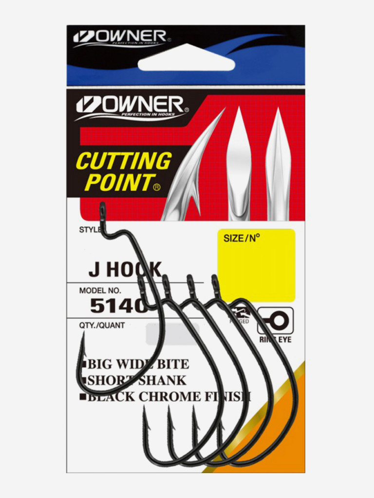 Крючок OWNER J-Hook BC №4 6шт