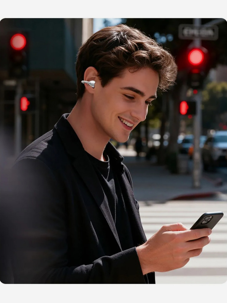 Наушники клипсы беспроводные UGREEN WS218 (85911) ClipBuds Pro ANC Earphone BT 6.0 Active Noise Cancellation Hi-Res